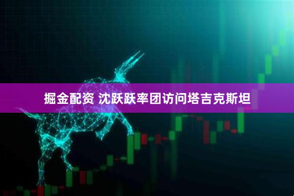 掘金配资 沈跃跃率团访问塔吉克斯坦